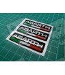 Abarth gel Badges decals 55mm x3