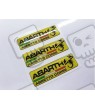 Abarth gel Badges decals 55mm x3