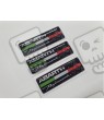 Abarth gel Badges Adesivi 55mm x3