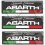 Abarth gel Badges Adesivi 55mm x3 (Prodotto compatibile)