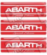 Abarth gel Badges decals 55mm x3