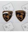 Abarth gel Badges decals 60mm x2