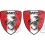 Abarth gel Badges Aufkleber 60mm x2 (Kompatibles Produkt)