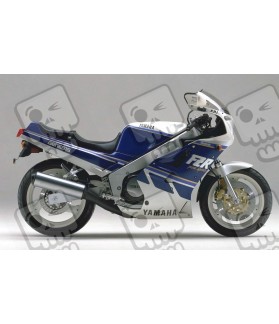 YAMAHA FZR 1000 year 1988 WHITE BLUE STICKERS (Compatible Product)