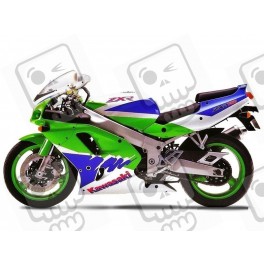 adesivos KAWASAKI ZXR-750 YEAR 1993 GREEN WHITE BLUE