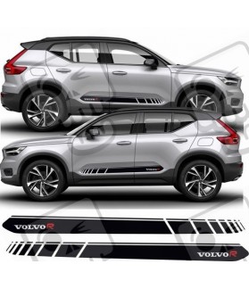 Volvo XC40 R Design side Stripes Stickers decals (Compatible Product)