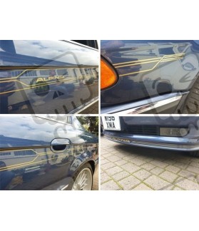 BMW 7 Series E38 Alpina side , front and rear Stripes Adhesivo