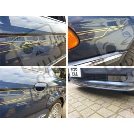 BMW 7 Series E38 Alpina side , front and rear Stripes AUTOCOLLANT