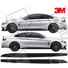 BMW 4 Series F32 / F33 / F36 M Performance side Sill Stripes Stickers