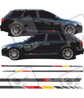 Audi A4 B6 / B7 Quattro Stripes autocollant (Produit compatible)