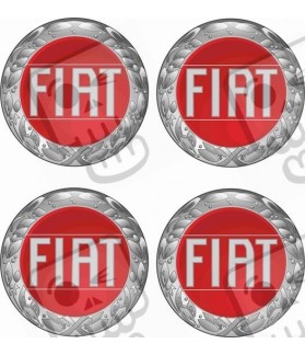 Fiat Wheel centre Gel Badges STICKERS (Compatible Product)