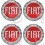 Fiat Wheel centre Gel Badges ADESIVOS (Produto compatível)