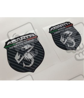 Fiat 500 / 595 Badge Domed Gel 70mm Adesivi