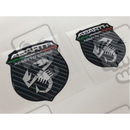 Fiat 500 / 595 Badge Domed Gel 70mm adesivos
