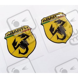 Fiat 500 / 595 Badge Domed Gel 70mm adesivos