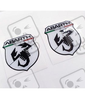 Fiat 500 / 595 Badge Domed Gel 70mm Adesivi