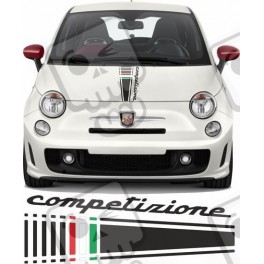 Fiat 595 Competizione Italia Bonnet Stripe AUFKLEBER