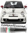 Fiat 595 Competizione Italia Bonnet Stripe AUTOCOLLANT