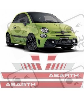 Fiat 595 Abarth side Stripes AUFKLEBER
