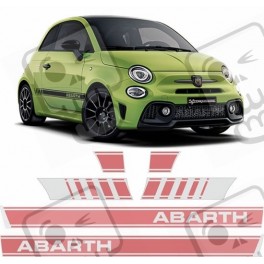 Fiat 595 Abarth side Stripes AUFKLEBER