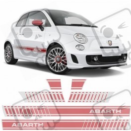 Fiat 500 Abarth side Stripes AUTOCOLLANT