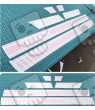 Fiat 500 Abarth side Stripes AUTOCOLLANT