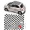 Fiat 500 Chequered Roof Decals ADHESIVOS (Producto compatible)