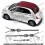 Fiat 500 / 595 side Zip Stripes AUFKLEBER (Kompatibles Produkt)
