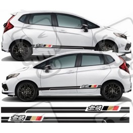 Honda Jazz Type S Mugen side Stripes ADHESIVOS