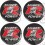 Mugen Type R Wheel centre Gel Badges Aufkleber x4 (Kompatibles Produkt)