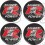 Mugen Type R Wheel centre Gel Badges Stickers decals x4 (Compatible Product)
