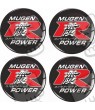 Mugen Type R Wheel centre Gel Badges adesivos x4