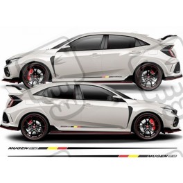 Honda Civic FK2 / FK8 Mugen side Stripes ADHESIVOS