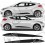 Hyundai Veloster side Stripes stickers (Compatible Product)