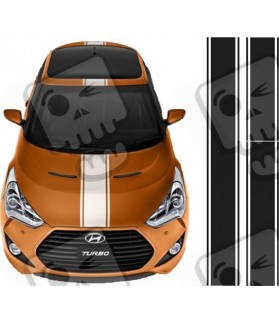 Hyundai Veloster side Stripes AUFKLEBER (Kompatibles Produkt)