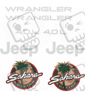Jeep Sahara Edition 4.0L AUTOCOLLANT (Produit compatible)