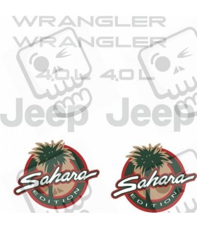 Jeep Sahara Edition 4.0L DECALS (Compatible Product)