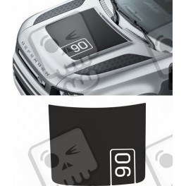 2020 Defender 90 Bonnet side stripes ADESIVI