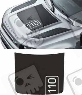 2020 Defender 110 Bonnet stripes AUTOCOLLANT (Produit compatible)