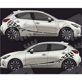 Mazda 2 Demio side Stripes STICKER