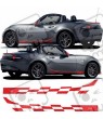 Mazda MX-5 Icon 2016 on side Stripes ADHESIVO