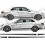 Mercedes E63 AMG side Stripes ADESIVI (Prodotto compatibile)