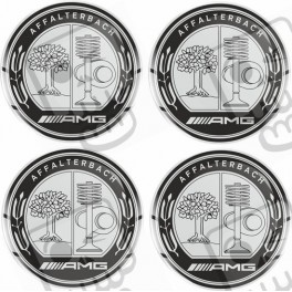 mercedes AMG Wheel centre Gel Badges adesivos x4