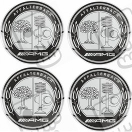 mercedes AMG Wheel centre Gel Badges Aufkleber x4