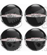 Mini JCW Wheel centre Gel Badges Autocollant x4
