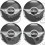 Mini Wheel centre Gel Badges adesivos x4 (Produto compatível)