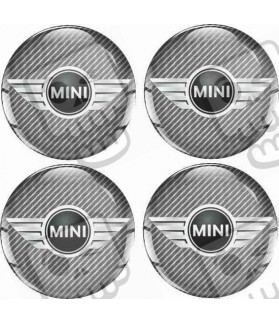 Mini Wheel centre Gel Badges decals x4