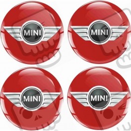 Mini Wheel centre Gel Badges Aufkleber x4