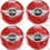 Mini Wheel centre Gel Badges adesivos x4 (Produto compatível)