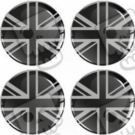 Mini Wheel centre Gel Badges adesivos x4